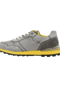 Bullboxer Herren Sneaker Leder farbige Sohle grau S13 373K20438A