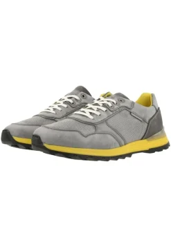 Bullboxer Herren Sneaker Leder farbige Sohle grau S13 373K20438A