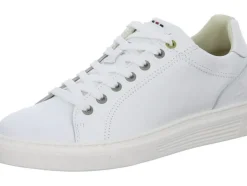 Bullboxer Herren Sneaker Schnürschuh Leder weiß S13 213K26611F