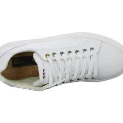Bullboxer Herren Sneaker Schnürschuh Leder weiß S13 213K26611F