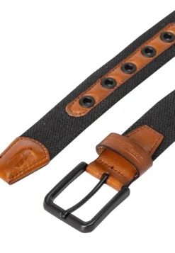 Camel Active Gürtel Baumwolle Leder asphalt  5B22402220