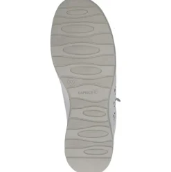 Caprice Damen Sneaker Leder Lochmuster H- Weite Wechselfußbett weiß S14 9-23553-42