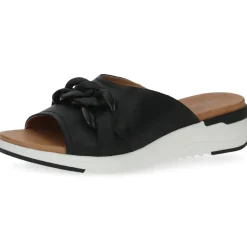 Caprice Lederpantolette MEMOTION schwarz S13 9-9-27206-20