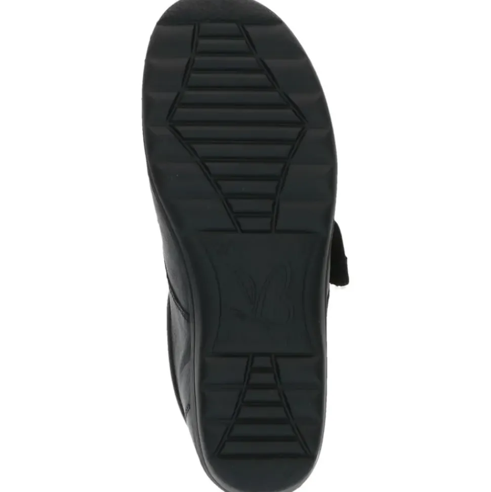 Caprice Slipper Leder Mehrweite "H" Wechselfußbett schwarz S23 9-24706-41