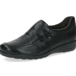 Caprice Slipper Leder Weite H schwarz S23 9-24705-41