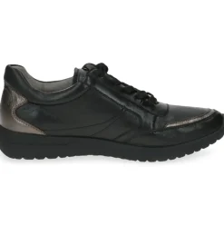 Caprice walking on Air Damen Sneaker Leder Wechselfußbett AIRMOTION schwarz S13 9-9-23765-20