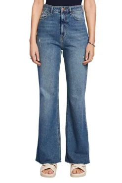 EDC ausgestellte Retro-Jeans blau S23 023CC1B326