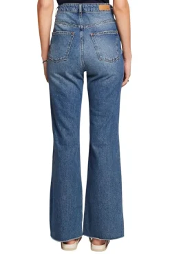 EDC ausgestellte Retro-Jeans blau S23 023CC1B326