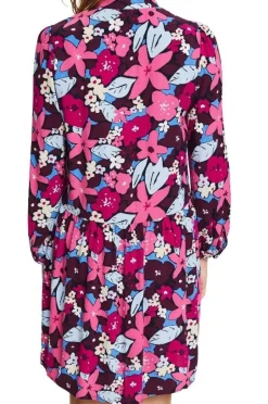 EDC Blusenkleid mit Blumen-Print; LENZING™ ECOVERO™ 032CC1E306