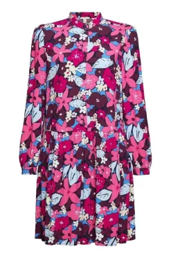 EDC Blusenkleid mit Blumen-Print; LENZING™ ECOVERO™ 032CC1E306