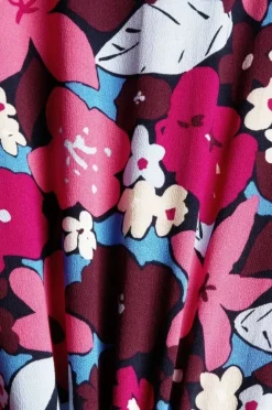 EDC Blusenkleid mit Blumen-Print; LENZING™ ECOVERO™ 032CC1E306