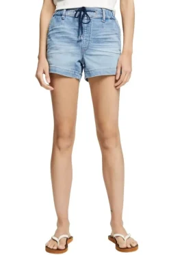 EDC Denim- Shorts Kordelzug blau S22  042CC1C316