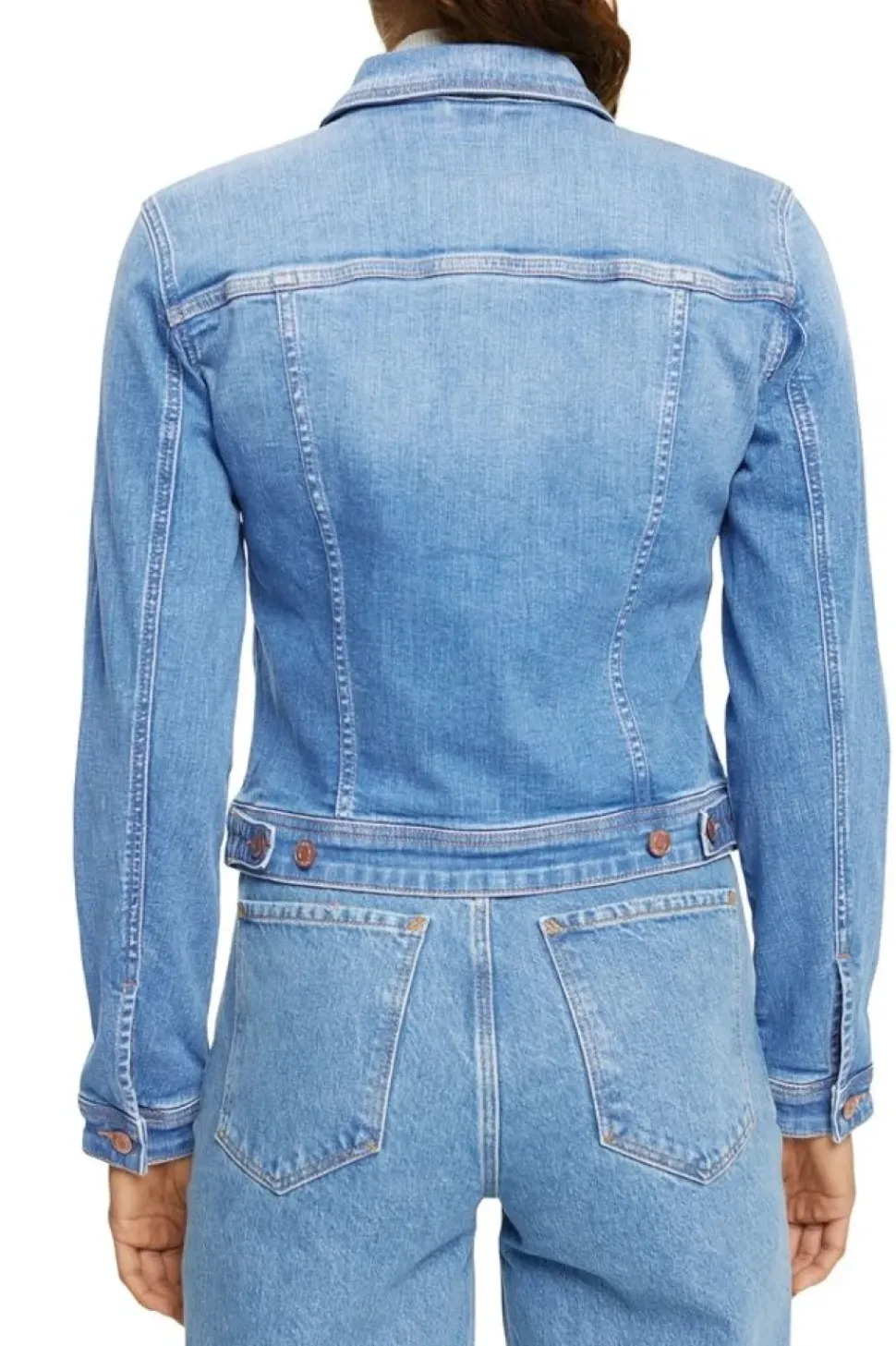 EDC Jeansjacke im Used-Look, Organic Cotton Denim NOS 991CC1G301