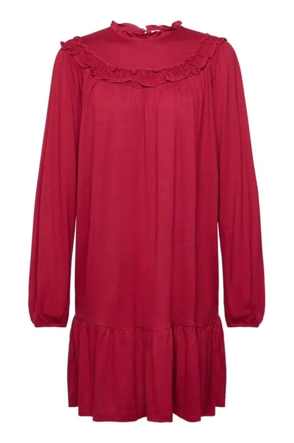 EDC Minikleid aus Strick, LENZING™ ECOVERO™ rot S23 112CC1E312