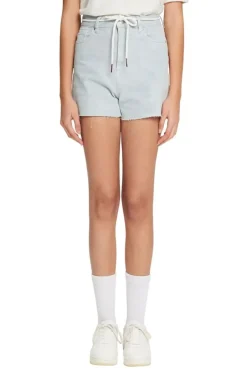 EDC Shorts kurze Hose Batik-Waschung blau, liula S22 052CC1C310