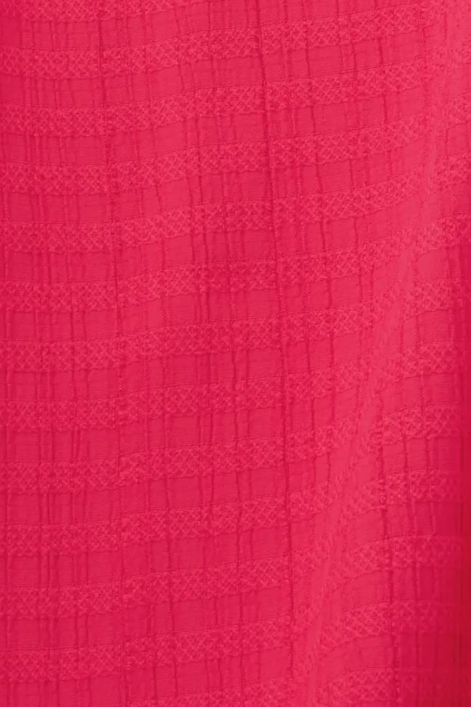 EDC strukturiertes Midikleid V-Ausschnitt pink, schwarz S23 033CC1E314