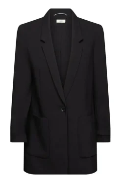 Esprit Blazer mit gerafften Ärmeln schwarz NOS 993EE1G305
