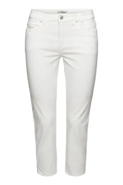 ESPRIT Caprihose seitliche Saumschlitze weiß, grün S12 042EE1B328