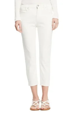 ESPRIT Caprihose seitliche Saumschlitze weiß, grün S12 042EE1B328