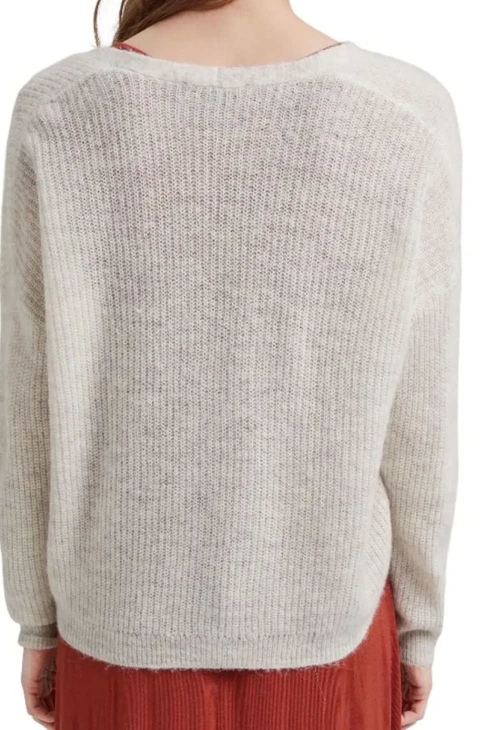 ESPRIT Cardigan aus Rippstrick mit Wolle/Alpaka 991EO1I310