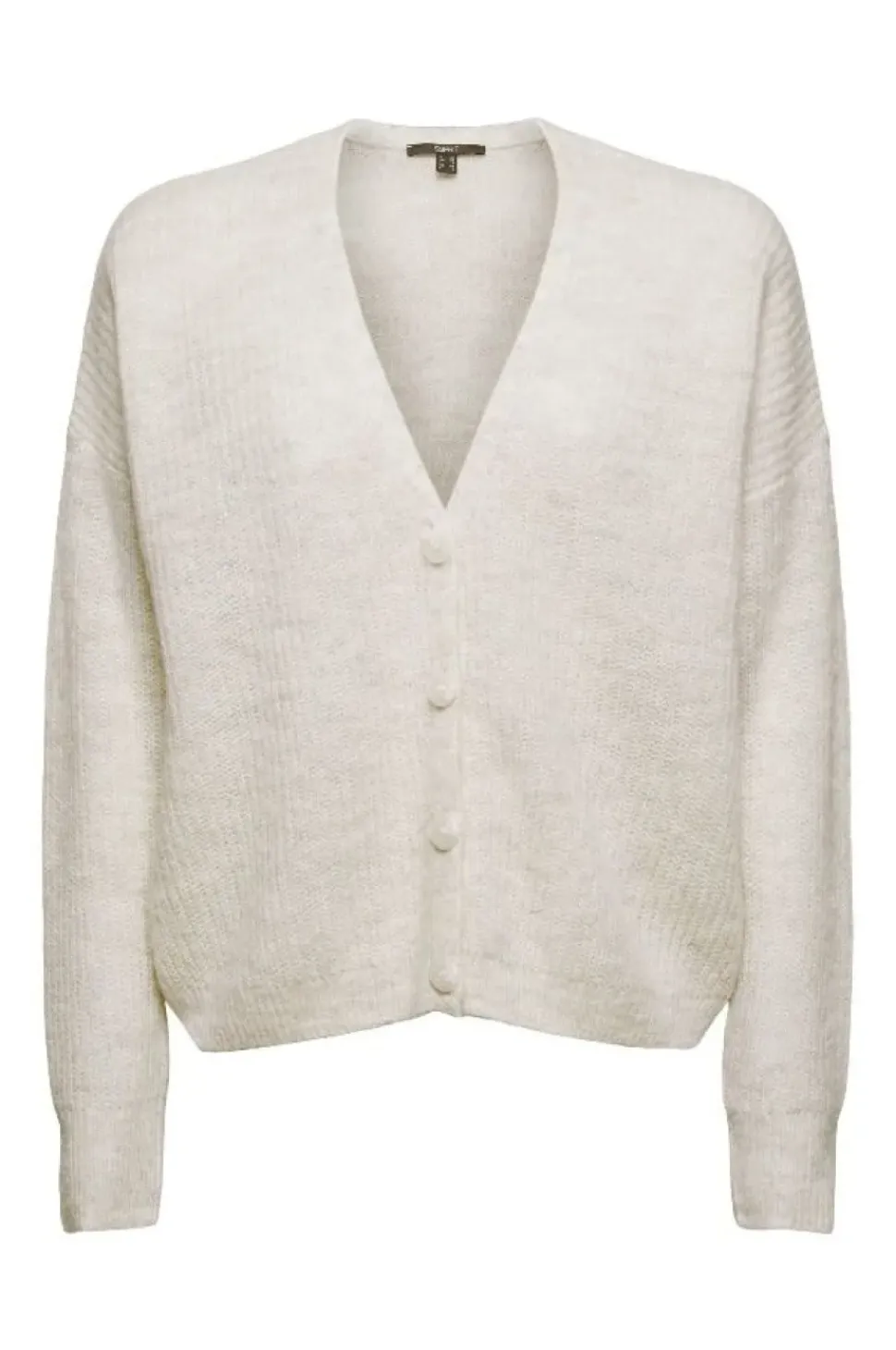 ESPRIT Cardigan aus Rippstrick mit Wolle/Alpaka 991EO1I310