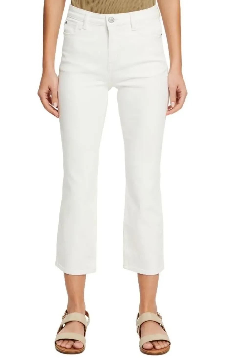 ESPRIT Cropped Jeans mit Kick Flare 032EE1B320