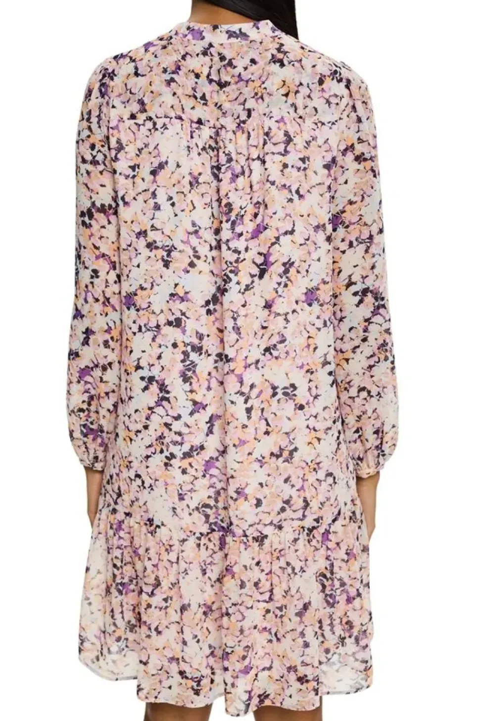 ESPRIT Gemustertes Minikleid aus Chiffon lila NOS 993EO1E304