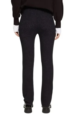 Esprit Glitzernde Strickhose schwarz S23 112EE1B301