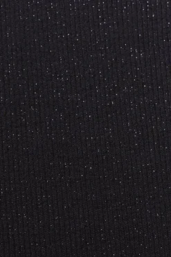 Esprit Glitzernde Strickhose schwarz S23 112EE1B301