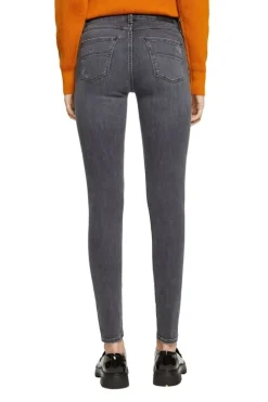 Esprit Jeans mit Stretchkomfort Knopfleiste grau S23 092EE1B323