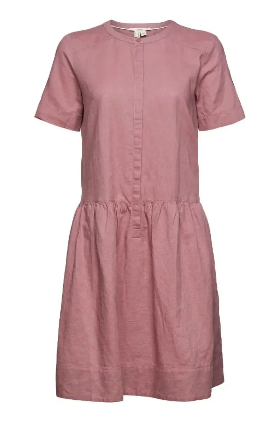 ESPRIT Kleid mit Knopfleiste aus Leinen-Mix 042EE1E315