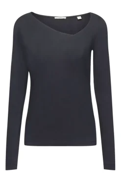 Esprit Longsleeve mit asymmetrischem Ausschnitt weiß, rot, schwarz S23 122EE1K314