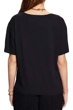 Esprit Oversize T-Shirt orange, schwarz S23 043EE1K325