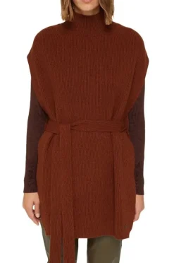ESPRIT Poncho mit Gürtel aus responsible wool 091EA1Q312