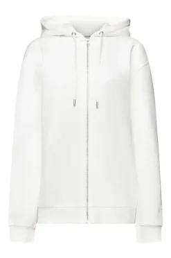 ESPRIT Recycelt: Oversize Hoodie Reißverschluss weiß, grau, schwarz S14 993EE1J310