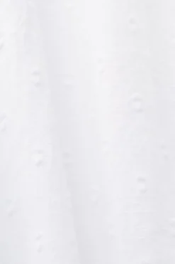 Esprit Ärmellose Bluse aus Swiss Dot, 100 % Baumwolle weiß S23 043EE1F306