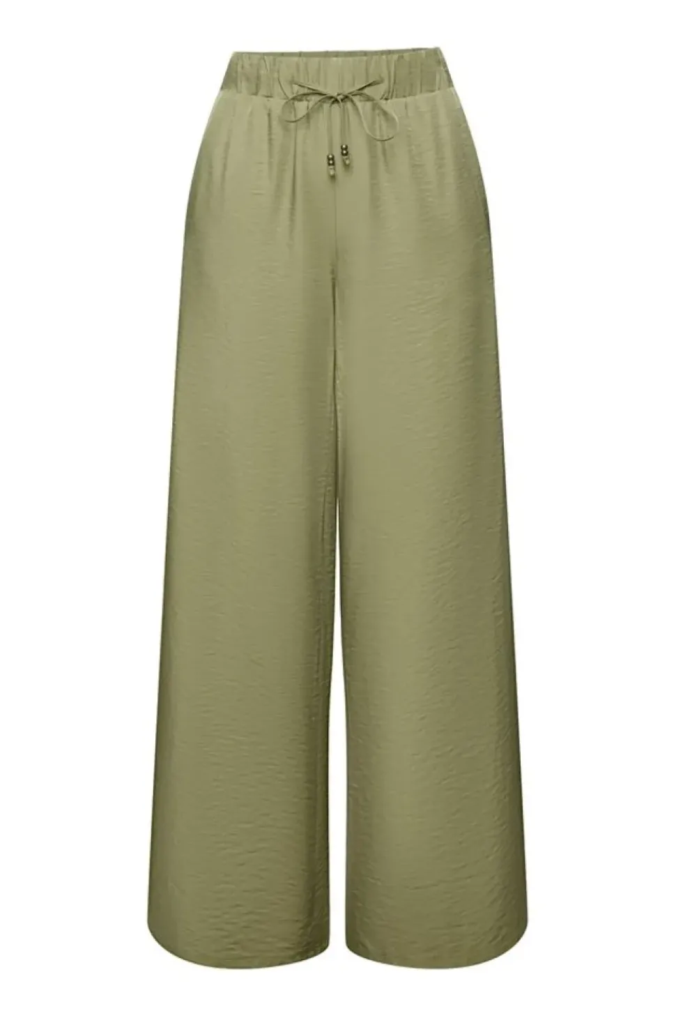 Esprit Satinhose mit weitem Bein grün S23 063EE1B304