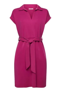 Esprit Strickkleid mit Bindegürtel, TENCEL™ pink S23 043EE1E334