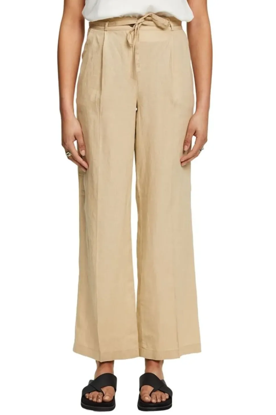 Esprit Weit geschnittene Leinenhose beige, grün, pink, schwarz S23 033EE1B345