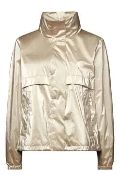 ESPRIT Windjacke Outdoorjacke Metallic- Beschichtung beige S14 014EE1G389