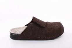 Fuß Bequem Herren Hausschuh Pantolette braun S23 602/01