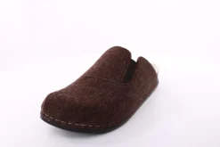 Fuß Bequem Herren Hausschuh Pantolette braun S23 602/01