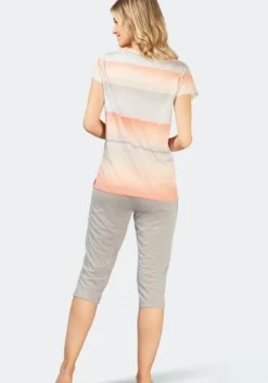 Hajo Schlafanzug 1/2 Arm mit Capri Hose 45775