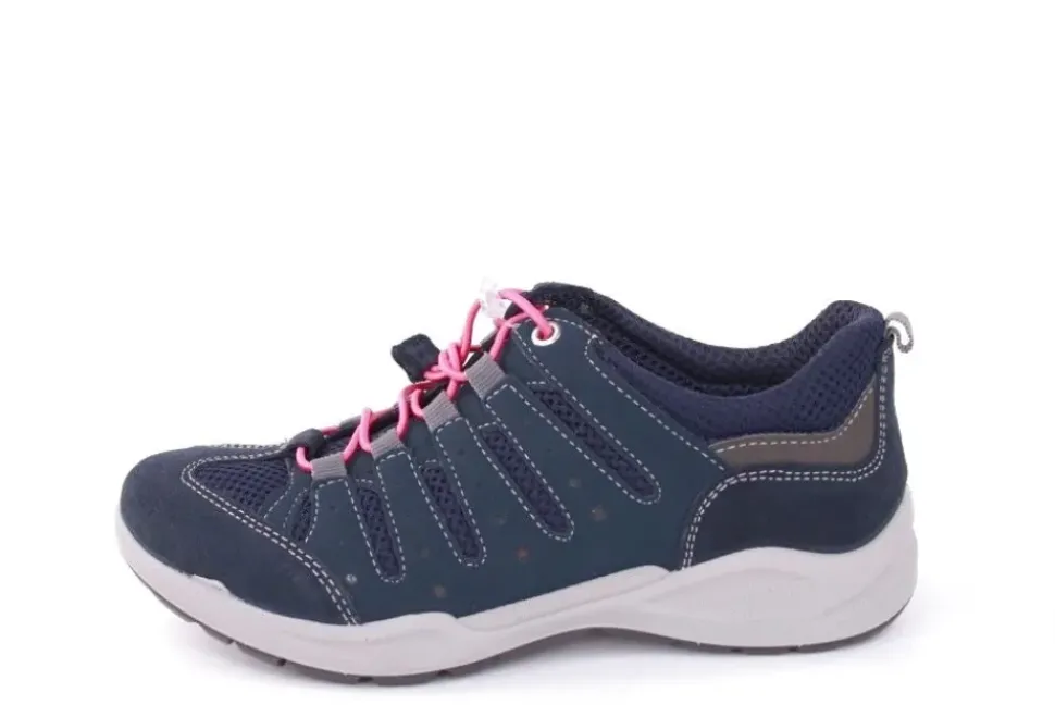 IMAC Damen Halbschuh Wanderschuh Schnellschnürung blau grau S12 156650