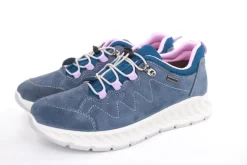 Imac Damen Outdoorschuh Trekkingschuh TEX- Membran Leder Schnellschnürung blau S13 356888