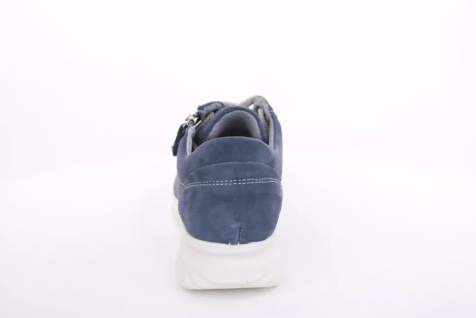 Imac Damen Schnürschuh Leder Wechselfußbett blau S13 355820