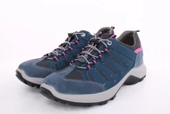 Imac Damen Trekkingschuh Wanderschuh Schnellschnürung Leder/ Mesh blau S13 356740