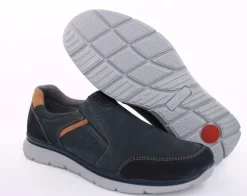 Imac Herren Slipper Leder Wechselfußbett blau S13 352151