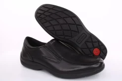 Imac Herren Slipper Schlupfschuh Leder klassisch schwarz S13 350600