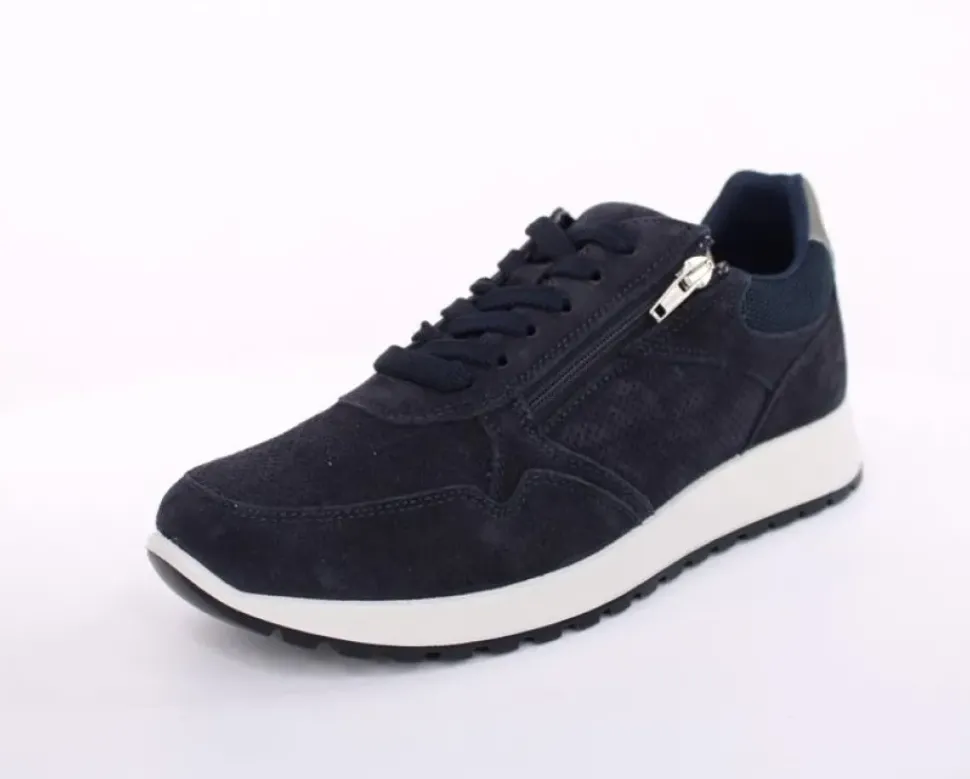 IMAC Herren Sneaker Halbschuh Leder blau S13 352061